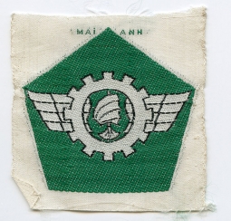 1960's ARVN (Army of the Republic of Viet Nam) Military Transport Directorate Bevo Patch