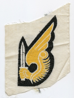 Viet Nam War 1960's ARVN Jump Status Badge in Bevo Weave