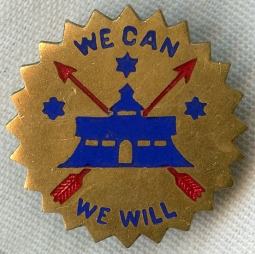 Rare Ca. 1922 - 23 US Army 9th Cavalry Regiment 'Bottle Cap' Distinctive Insignia