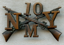 10th New York Infantry Regiment Co. M Collar Insignia