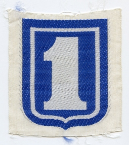 1960's ARVN 1st Infantry Division Bevo Weave Patch