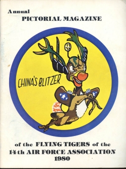 1980 Annual Pictorial Magazine of the USAF 14th Air Force "Flying Tigers" Association with Roster