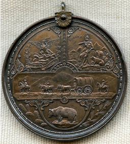 1849 San Francisco, California Argonaut Medal Named to John D. Townsend and the Frigate Independence