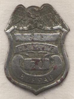 1870s San Francisco, California Detective Bureau Shield (Excavated)