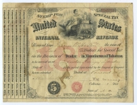 1877 Internal Revenue Service (IRS) Manufactured Tobacco Dealer Certificate New Hampshire