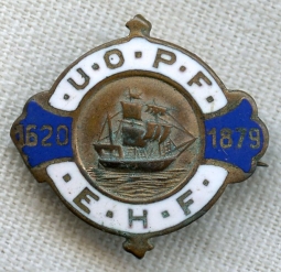 1880s-1890s Lapel Badge for United Order of Pilgrim Fathers (UOPF)