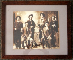 Great Framed 1880s-1890s Shooting Club Trophy Photograph from Seacoast, New Hampshire Area