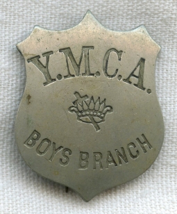 1880s-1890s Youth Men's Christian Association (YMCA) Boys Branch Badge
