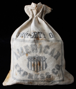 Great Vintage 1870's - 1880's American Express Co. Coin or Money Bag