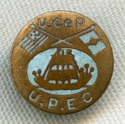 Rare 1880's UPEC, Portuguese Union of the State of California Member Lapel