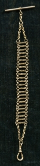 Nice 1890s Gold-Filled Watch Chain Marked OCCW