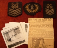 1890s US Lighthouse Service Hat Badge, Rank Insignia, Photos & Story from Wood Island, Mass