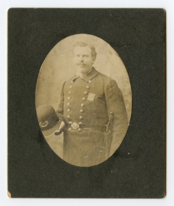 1890s New York City Policeman Photo with "Potsie" Badge