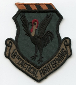 1980s-1990s USAF 18th Tactical Fighter Wing (TFW) Jacket Patch Okinawan-Made