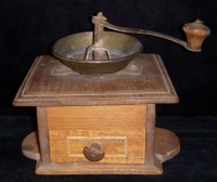 18th Century New England Spice Grinder with Maker's Mark on Arm
