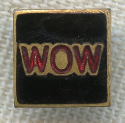 Circa 1900 Woodmen of the World (WOW) Fraternal Organization Lapel Pin