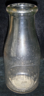 Ca.1911 University of New Hampshire (Durham) Institutional Milk Bottle