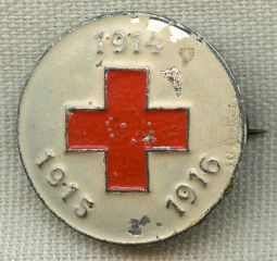 Rare WWI Polish 1916 Badge of the Red Cross Association