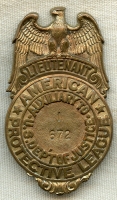 Great Ca 1918 American Protective League Lieutenant Badge Type III
