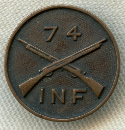 Circa 1920 74th Infantry Regiment "DI" by Robbins