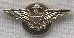 1920s 10K  Gold United States Navy Pilot Lapel Wing