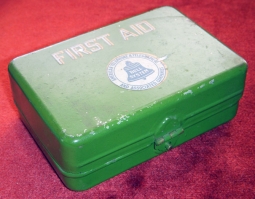 Circa 1920 Advertising First Aid Tin from American Telephone & Telegraph Co. (AT&T) with Contents
