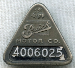 Great, Early 1920s - 1930s Buick Motor Company Employee Badge