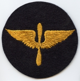 Rare Variant 1920's - 30's US Air Corps Cadet Sleeve Patch. Only One I've Ever Seen in This Design