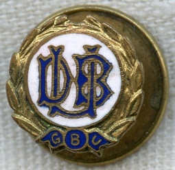 1920s Fraternal Lapel Pin for Greater Beneficial Union aka Deutscher Unterst-tzungs Bund (GBU/DUB)