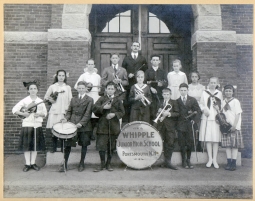 Fabulous 1920's Whipple Jr. High School Band Photograph from Portsmouth, New Hampshire