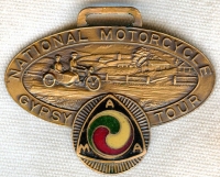 Minty and Early 1926 American Motorcycle Association (AMA) Gypsy Tour Award Fob