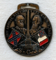 1929 Sons of Confederate Veterans (SCV) Reunion Medal