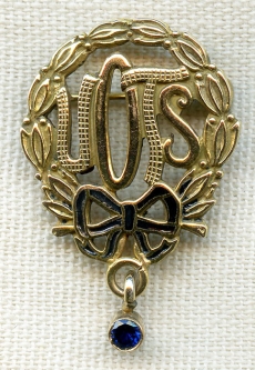 Scarce 1930s - 1940s United Order of True Sisters Jewish Women's Organization Member Badge