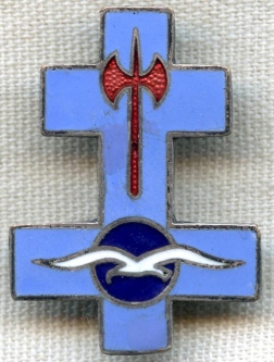 Rare, Late 1930's French Army of the Air Squadron Badge of GRII/33 (2nd Recon Grp. 33rd Sq.)