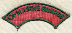 Rare 1930's - WWII Ex-Marine Guards Shoulder Patch