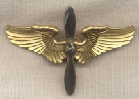 1930's Air Corps (USAC) Cadet Hat Badge