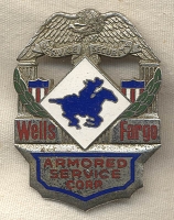 1930s Wells Fargo Cap Badge with ID# 670