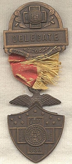 1931 Spanish-American War Veteran's Delegate Badge