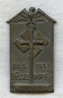 1933 Dusseldorf Schlageter Commemorative Tinnie by Paulmann