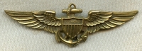 Rare & Historical Ca. 1940 USN Pilot Wing Orig. Worn by USOA Founder Dr. Ralph W.E. Cox