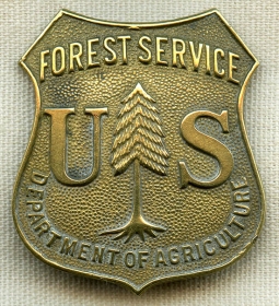 1940's-50's US Forest Service Ranger Badge. Department of Agriculture