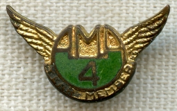 1940's American Motorcycle Association (AMA) 4 Year Member Lapel Pin