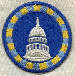 Rare Ca. 1948 - 1949 USAF Headquarters Command (Bolling Point) Shoulder Patch
