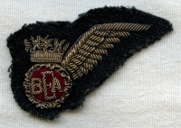 Circa 1950 British European Airways (BEA) Stewardess Wing