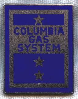 Circa 1950 Columbia Gas System Truck Driver Cap Badge