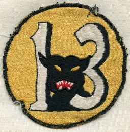 Nice, Early 1950's Japanese-Made USN Destroyer Squadron 13 (DesRon13) Jacket Patch