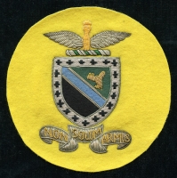 Beautiful Mid-1950's USAF 3rd Bomb Group Jacket Patch. Japanese-Made in Multi-Piece Felt & Bullion