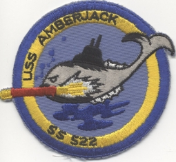1950s US Navy USS Amberjack SS-522 Submarine Jacket Patch