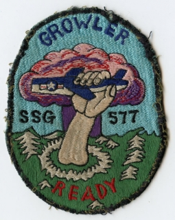 RARE Late 1950s USS Growler SSG-577 Japanese-Made Patch