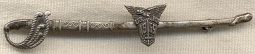 Beautiful 1955 US Military Academy USMA West Point Sword Dance Pin